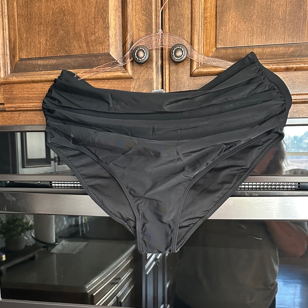 Black High-Waisted Bikini Bottom